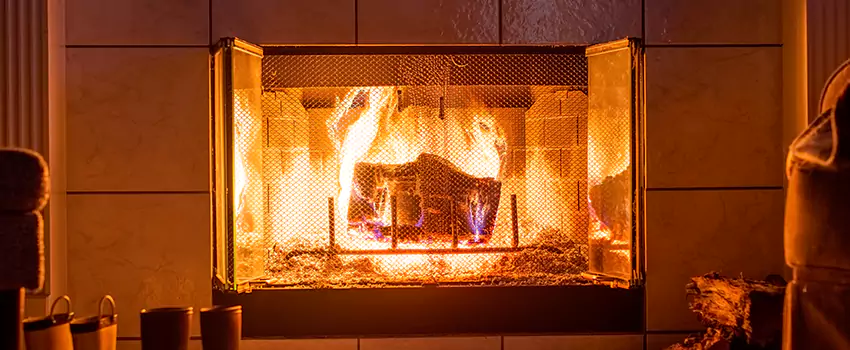 Mendota Hearth Landscape Fireplace Installation in New Iberia, Louisiana
