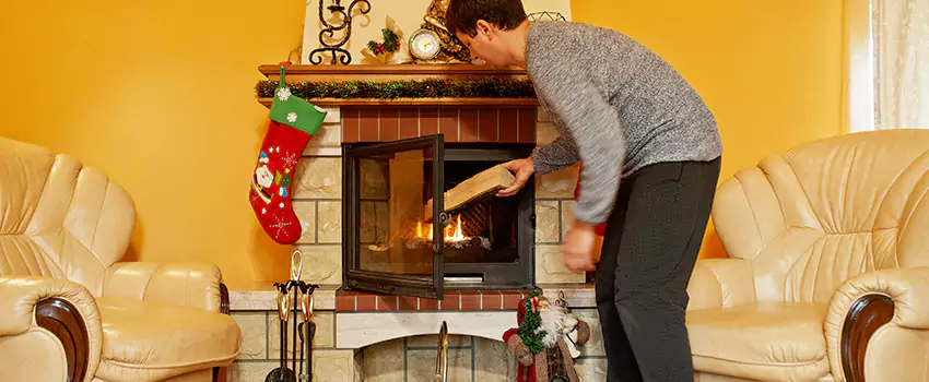 Rusted Metal Fireplace Restoration in New Iberia, Louisiana